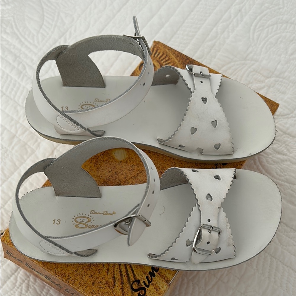 Kids White Sandals